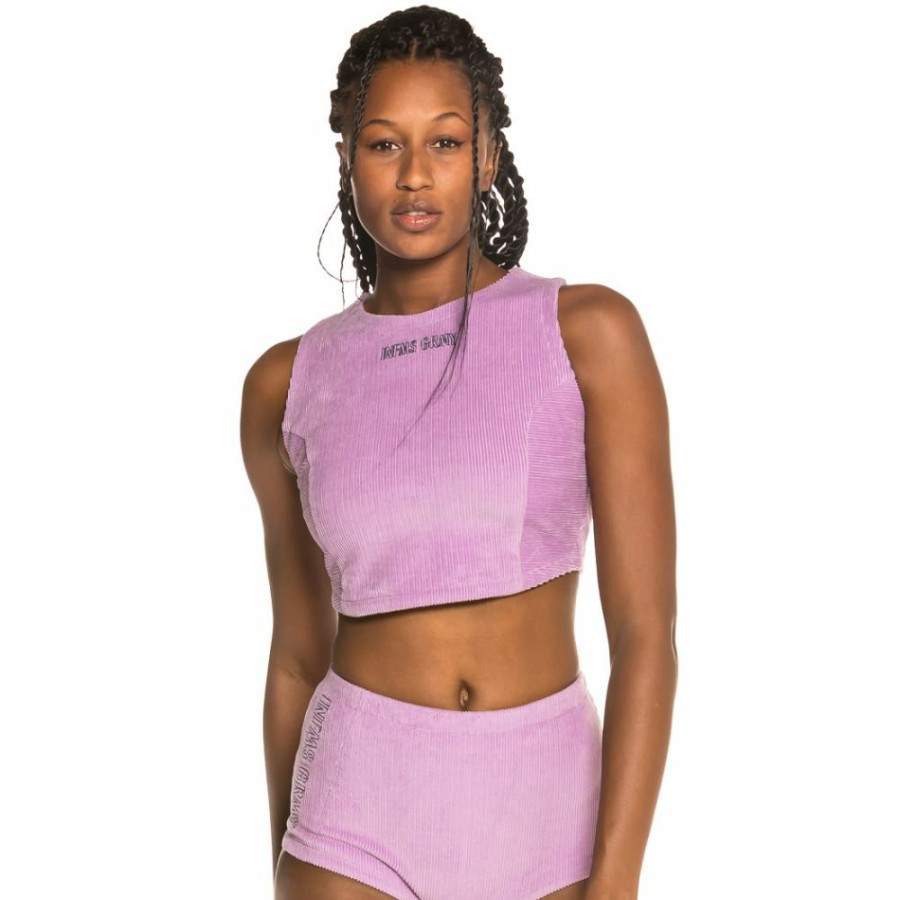 Grimey Women Outfits | Pack Grimey Short + Top Engineering Corduroy Girl Fw19 Violet