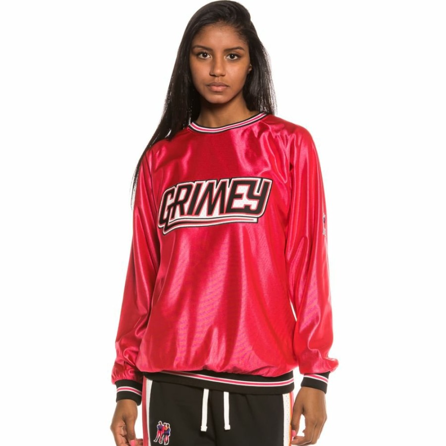 Grimey Sweatshirts | Grimey Ubiquity Crewneck Girl Fw20 Red