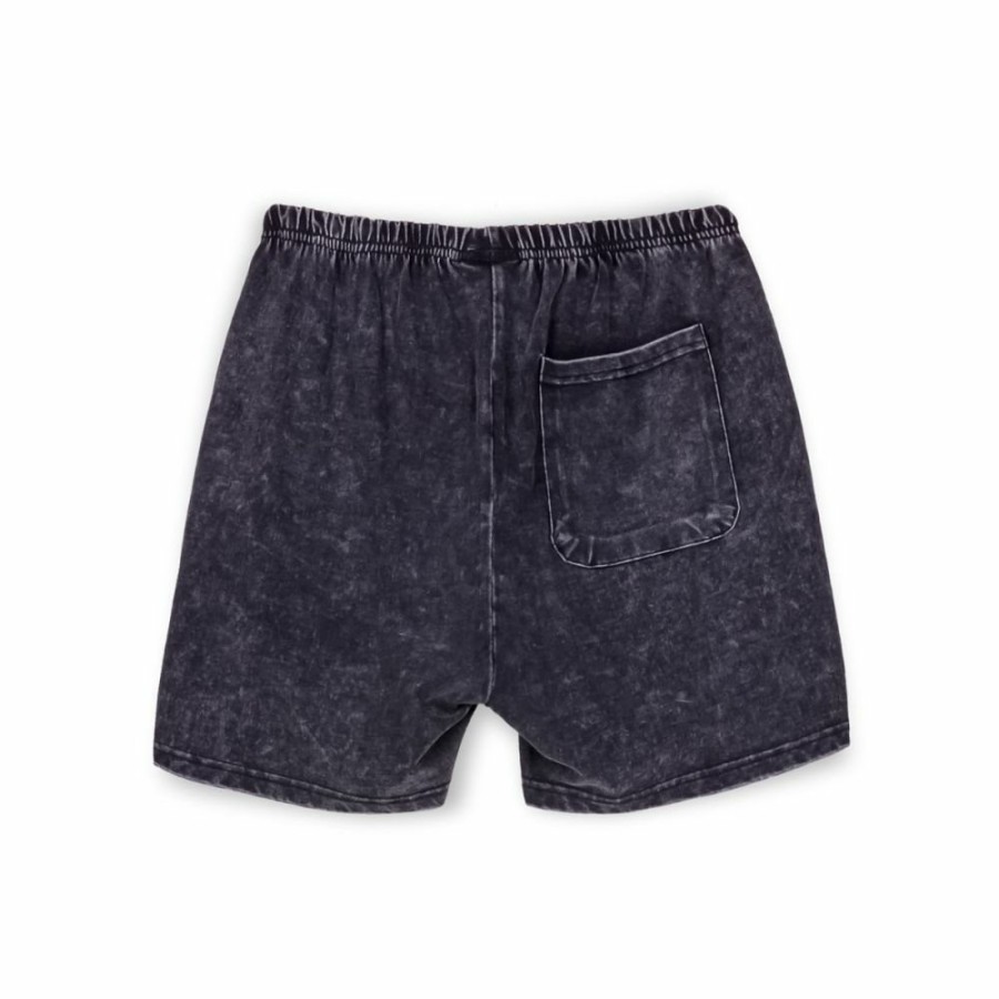 Grimey Shorts | Grimey Cloven Tongues Sweashorts - Washed Black - Summer 23