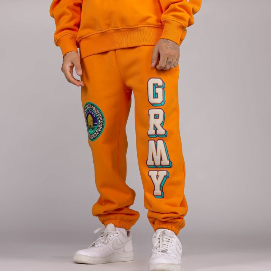 Grimey Outfits | Pack Grimey Pant + Crewneck "Hive" Heavyweight - Orange - Fall 22