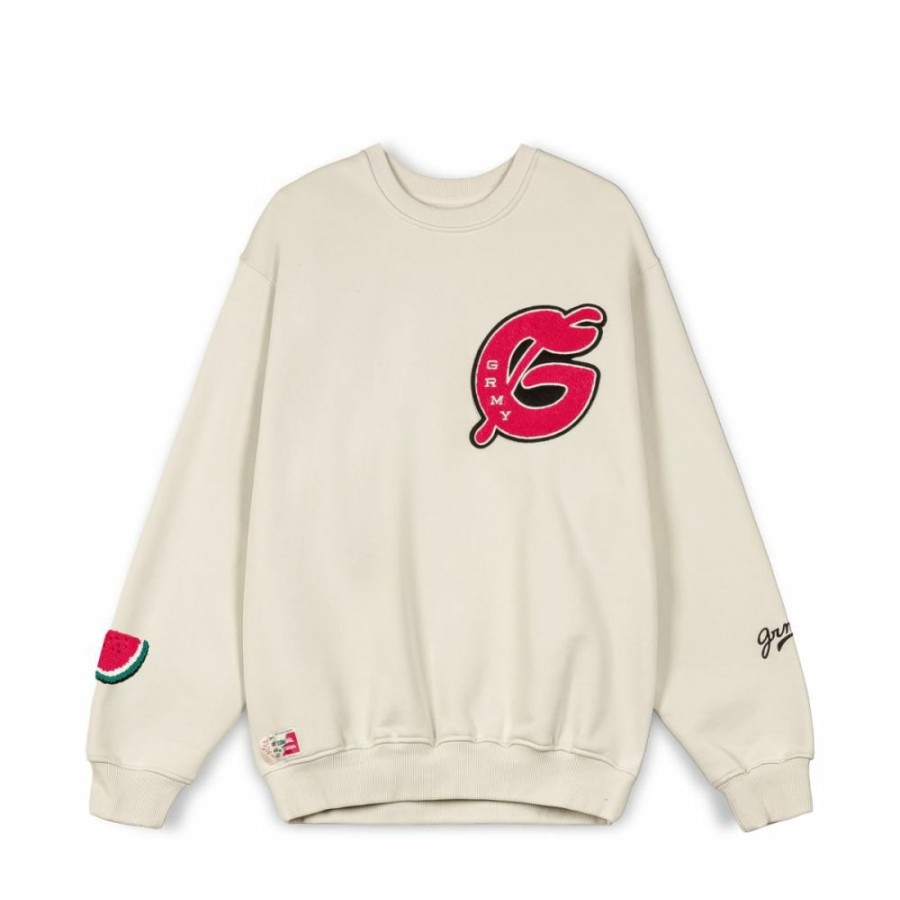 Grimey Sweatshirts | Sudadera Grimey Nablus Vintage - White - Fw23